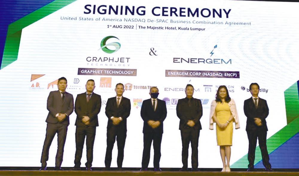 Graphjet Technology, the State-of-the-Art Graphene and Graphite Producer from Palm Kernel Shells to Become Publicly Traded Via Business Combination with Energem Corp.
