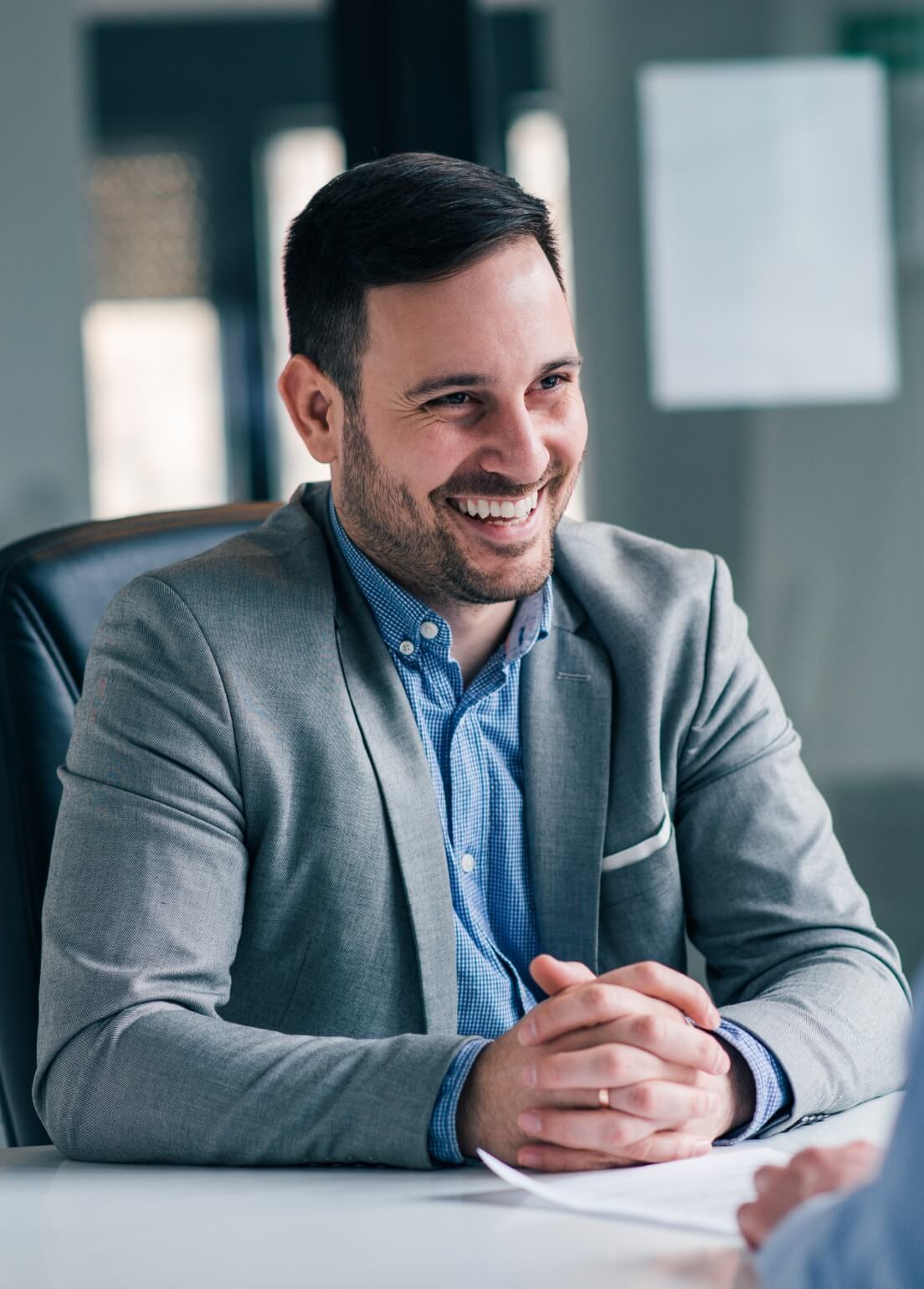 Smiling business man