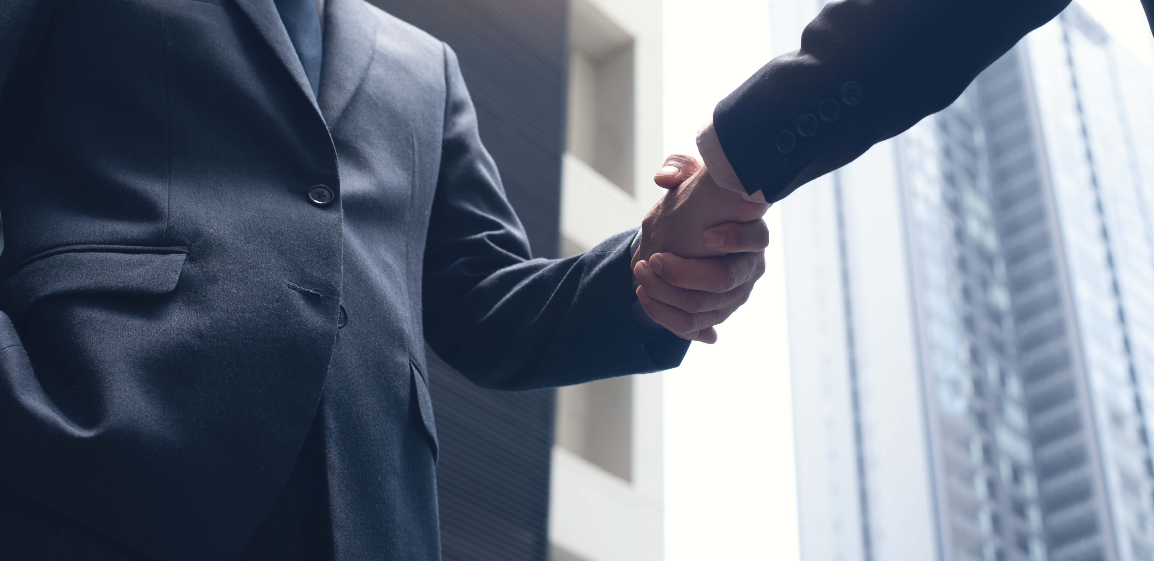 Shaking hands on a deal